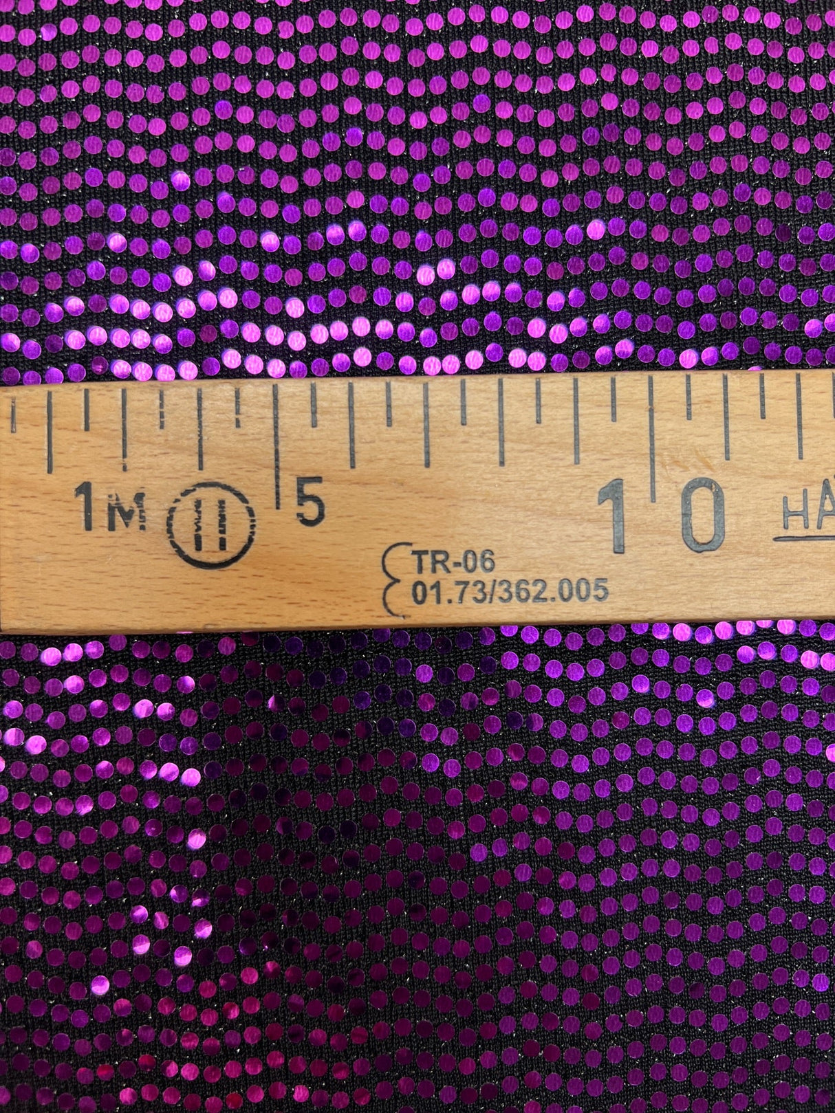Polyester Elastane Sequin Knit Purple Black