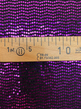 Polyester Elastane Sequin Knit Purple Black