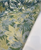 Tropicalize Jungle Green Tapestry Chenille Polyester Fabric - Green Floral, 57" Width (1 Yard)