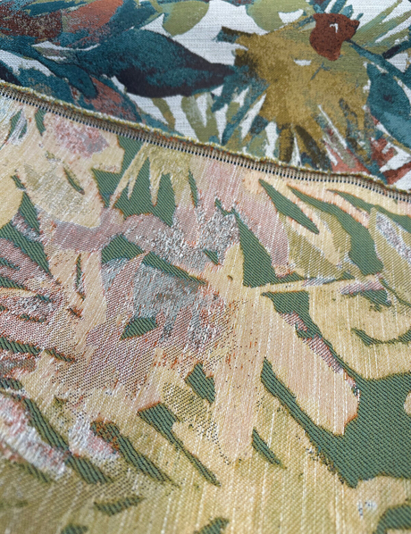 Tropicalize Chenille Fabric - Multi Color Floral Tapestry, 57" Width (1 Yard)