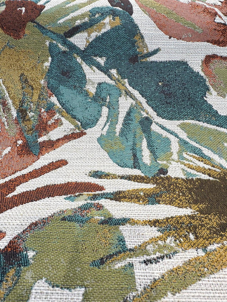 Tropicalize Chenille Fabric - Multi Color Floral Tapestry, 57" Width (1 Yard)
