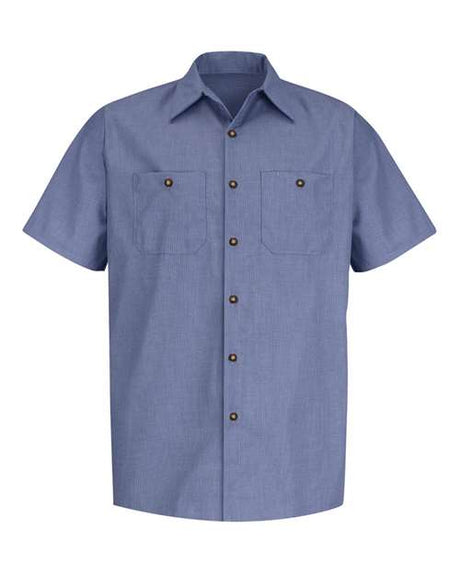 Red Kap Men's Industrial Short Sleeve Work Shirt