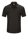 Red Kap Men's Short Sleeve Performance Knit Pocketless Core Polo