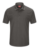 Red Kap Men's Short Sleeve Performance Knit Pocketless Core Polo