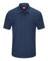 Red Kap Men's Short Sleeve Performance Knit Pocketless Core Polo