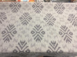 Ikat Charcoal Cotton Polyester Fabric - Charcoal Ikat Jacquard, Drapery Upholstery Fabric, 54" Width (1 Yard)