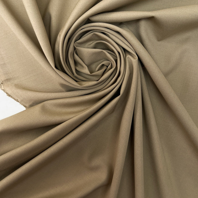 Stretch Viscose Fabric Green Beige