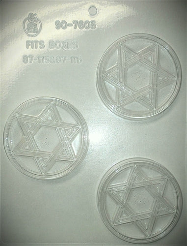 Star Of David Round Chocolate Mold