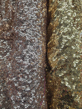 Gatsby Sequins Polyester Fabric - 6Mm Flat Sewn Sequins On Mesh, 52" Width, Multiple Colors (1 Yard)