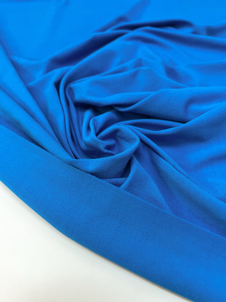 Cotton Knit Fabric Blue