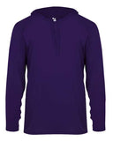 Badger Unisex B-Core Hooded Long Sleeve T-Shirt