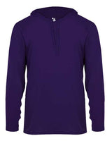 Badger Unisex B-Core Hooded Long Sleeve T-Shirt