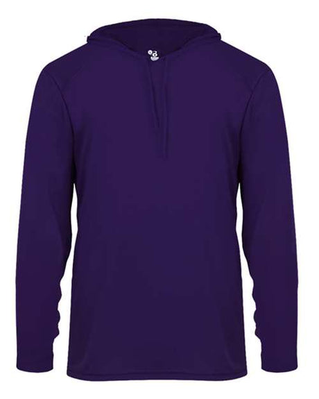 Badger Unisex B-Core Hooded Long Sleeve T-Shirt