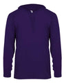 Badger Unisex B-Core Hooded Long Sleeve T-Shirt