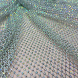 Diamond Fishnet 4-Way Stretch Fabric