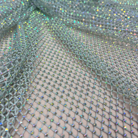 Diamond Fishnet 4-Way Stretch Fabric
