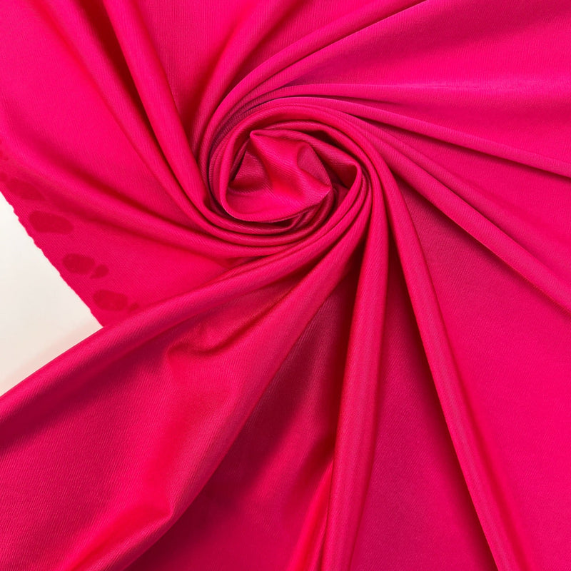 Viscose Knitted Moiré Pink Stretch Fabric