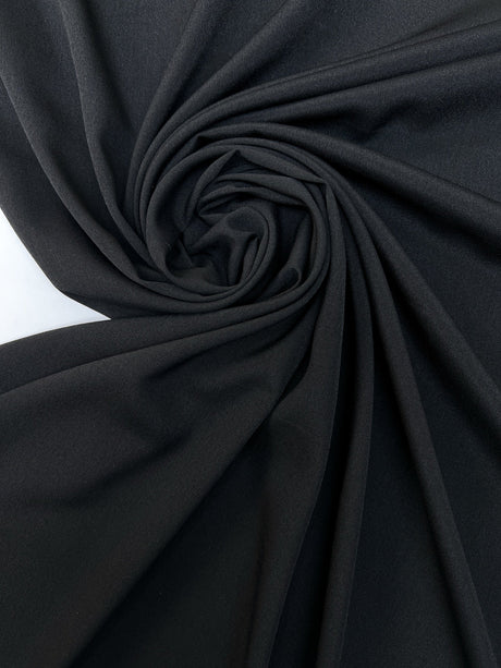 Black Stretch Crepe Fabric