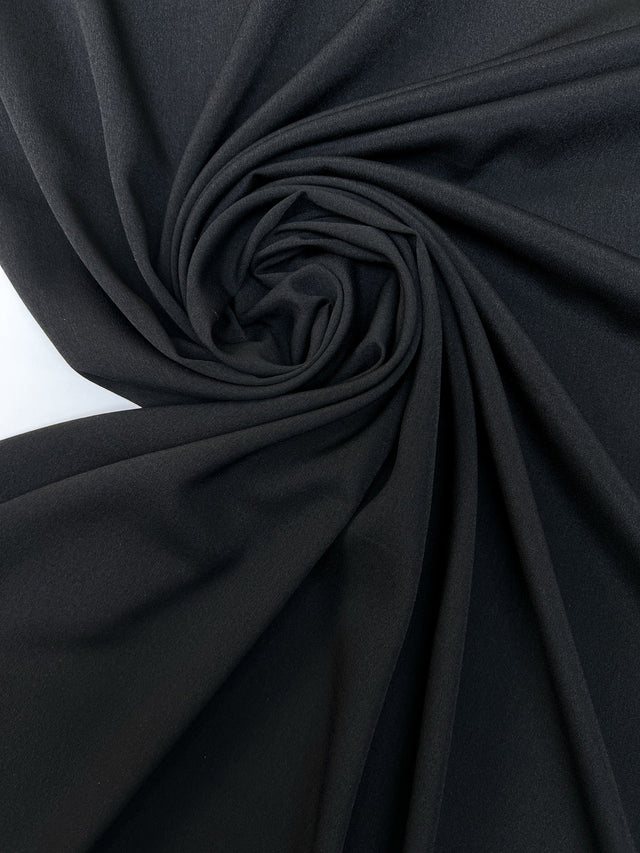 Black Stretch Crepe Fabric