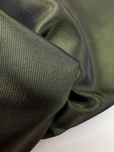 Green Changeant Polyester Twill Fabric