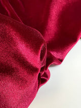 Red Velour Knitted Polyamide