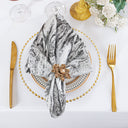 10 Piece Mirage Jacquard Polyester Napkins 20"x20"