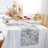 Jacquard Table Runner 13x108 White/Black