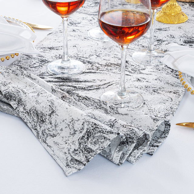 Jacquard Table Runner 13x108 White/Black