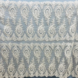 Corded Bridal Lace Fabric 100% Polyester Net Mesh 48" Wide