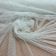 2-Way Stretch Dots Point Net Mesh Polyester Fabric - Dots Point Net Mesh, 60" Width (1 Yard)