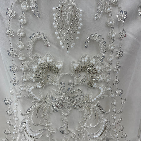 Beaded Embroidered Lace Mesh
