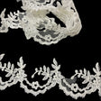 Polyester Corded Lace Trim Ivory 3" Wide