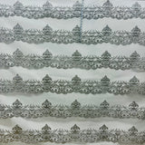 Glitter Mesh Floral Fabric
