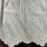 Beaded Bridal Lace Fabric on Polyester Satin 54"