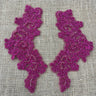 Beaded Floral Lace Applique
