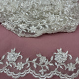 Beaded Corded Lace Trim