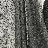 Beaded Lace Mesh Black