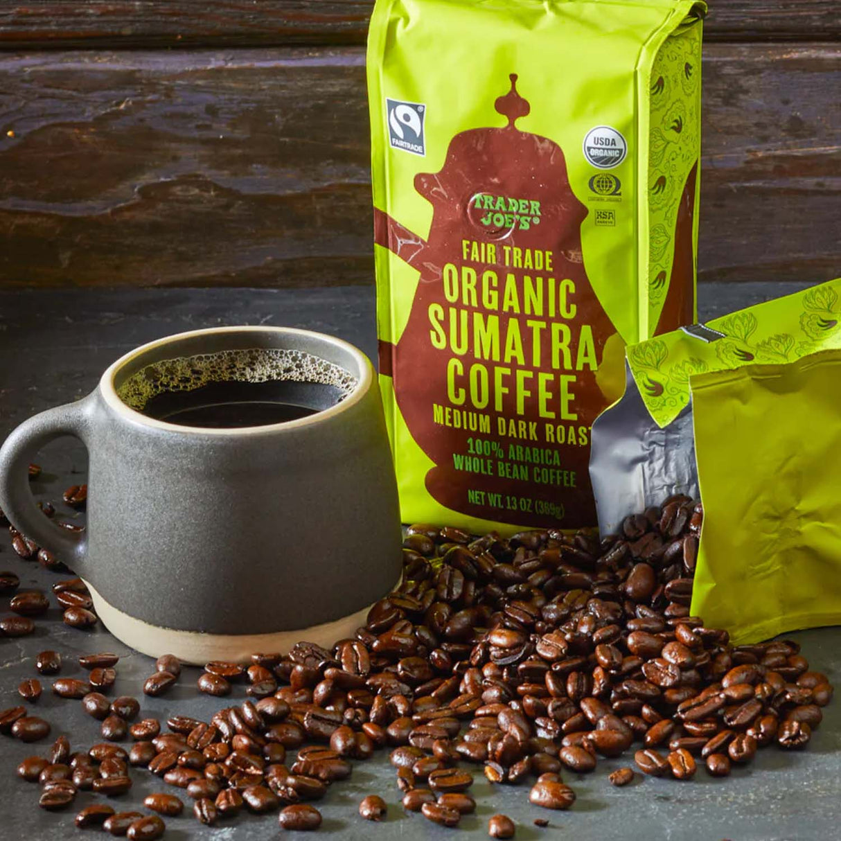 Trader Joe's Fair Trade Organic Sumatra Coffee - Rich & Bold, 13 oz