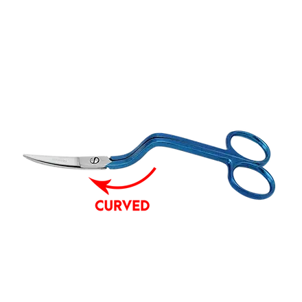 Embroidery Scissors 6" True Left Handed Double Curved