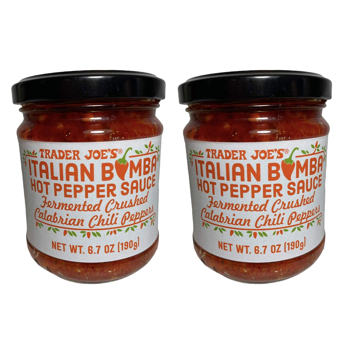 Italian Bomba Hot Pepper Sauce 6.7 oz