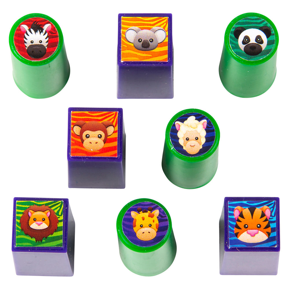 Mini Animal Stamp Set 3x2" (12 Pc Display)