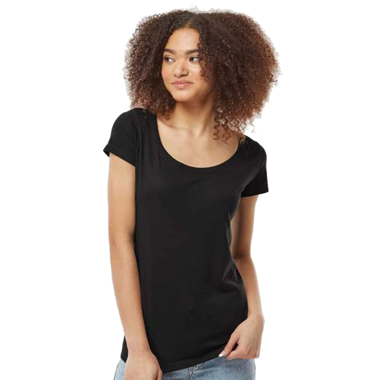 Women's Poly-Rich Scoop Neck T-Shirt
