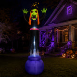 12FT Halloween Floating Witch Inflatable Yard Decor