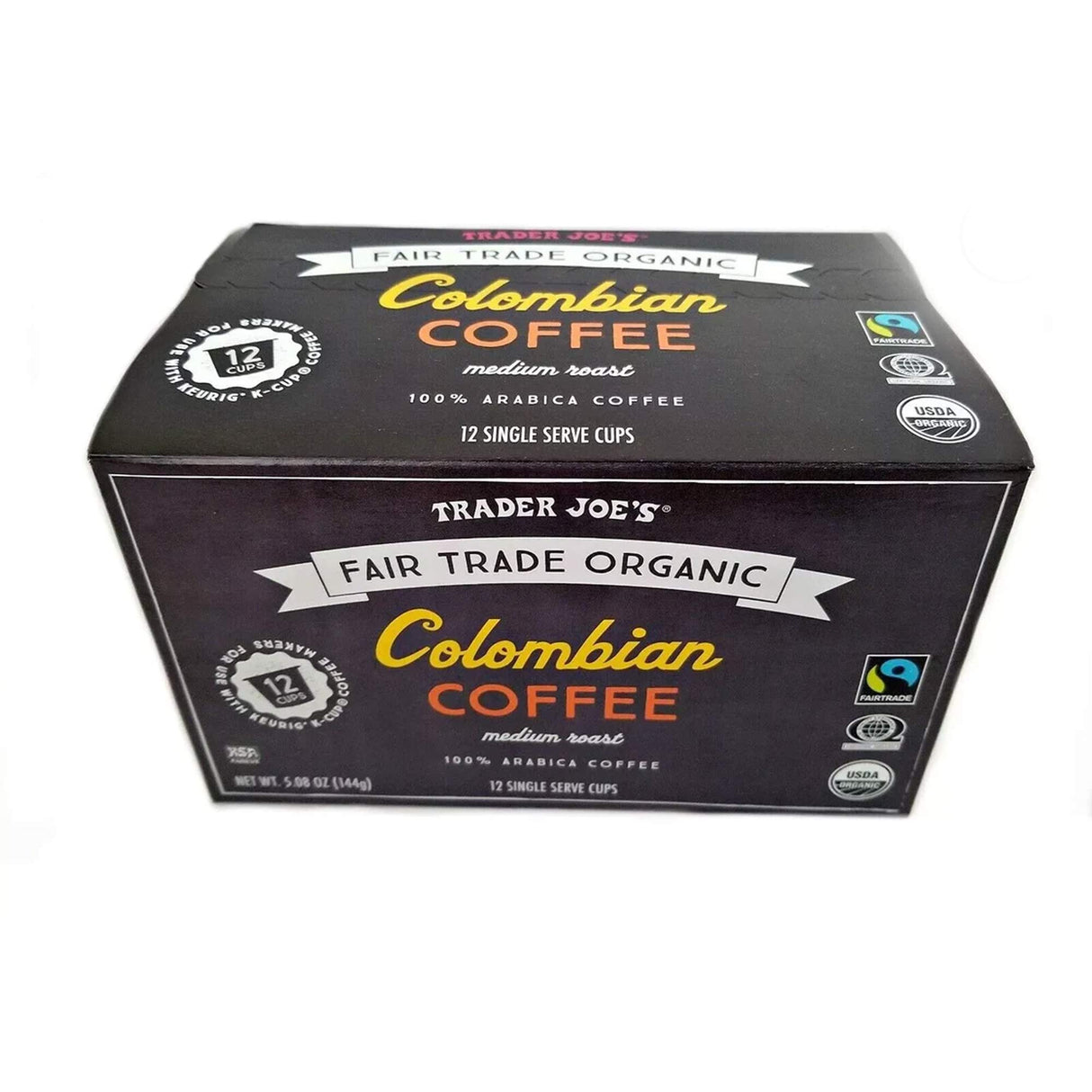 Colombian Coffee Cups Fair Trade Organic 10 Cups
