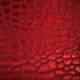 Velvet Hologram Embossed Giraffe Print Fabric