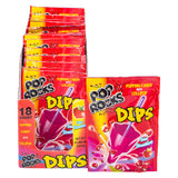 Pop Rocks Dips Sour Strawberry (18 Pc Box)