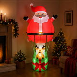 8FT Santa Claus Hot Air Balloon Christmas Decoration
