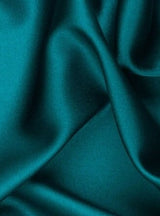 Stretch Satin Teal Green