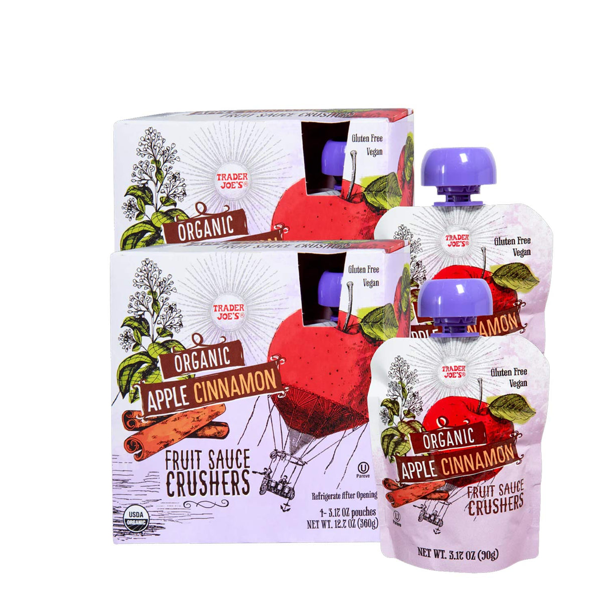 Organic Apple Cinnamon Fruit Sauce Crushers 12.7 oz