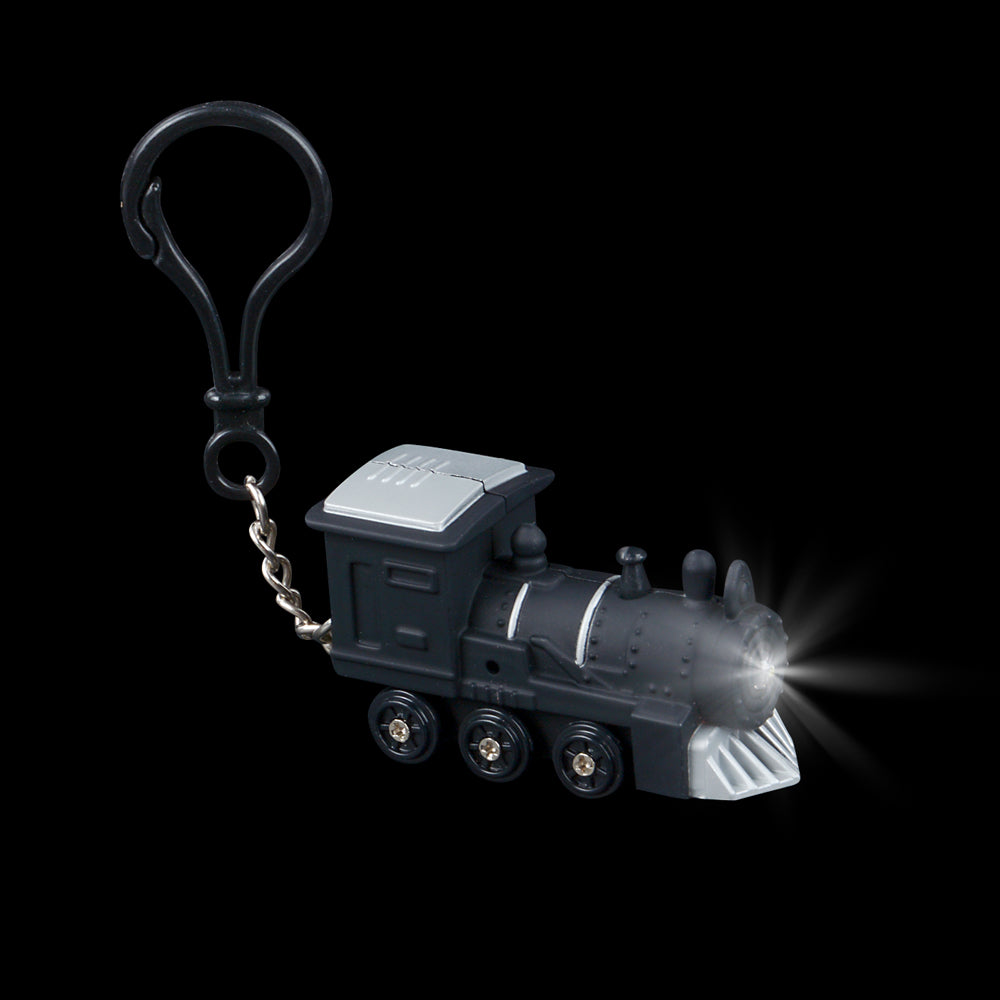 Light-Up Train Backpack Clip With Sound (24 Pc Display Box)
